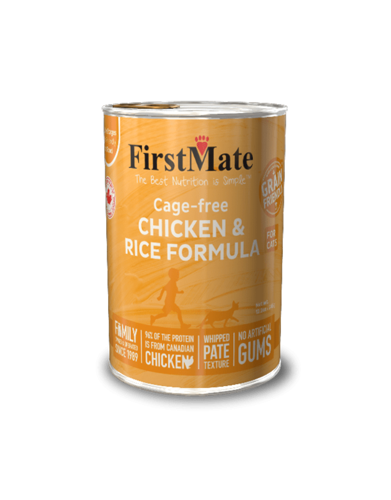 Firstmate FirstMate Grain Friendly Canned Cat Food | LID Free Run Chicken 12.2 oz CASE