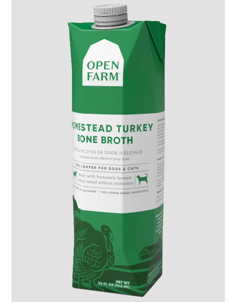 Open Farm Open Farm Bone Broth | Homestead Turkey 33.8 oz CASE