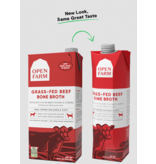 Open Farm Open Farm Bone Broth | Grass Fed Beef 33.8 oz CASE