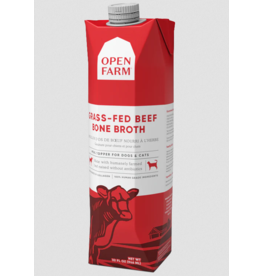 Open Farm Open Farm Bone Broth | Grass Fed Beef 33.8 oz CASE