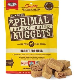 Primal Pet Foods Primal Freeze Dried Dog Nuggets | Rabbit 5.5 oz