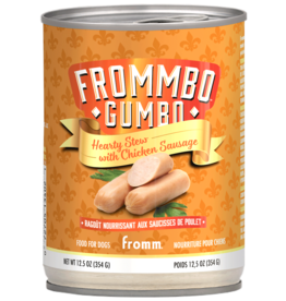 Fromm Fromm Frommbo Gumbo Canned Dog Food | Hearty Stew with Chicken Sausage 12.5 oz CASE