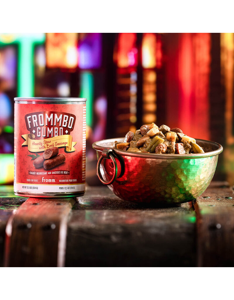 Fromm Fromm Frommbo Gumbo Canned Dog Food | Hearty Stew with Beef Sausage 12.5 oz CASE