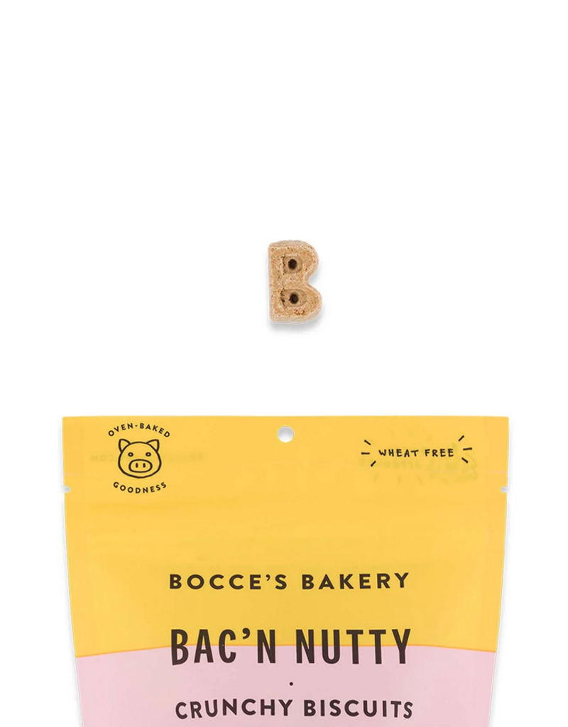 Bocce's Bakery Bocce's Bakery Crunchy Dog Treats | Bac'N Nutty Biscuits 5 oz