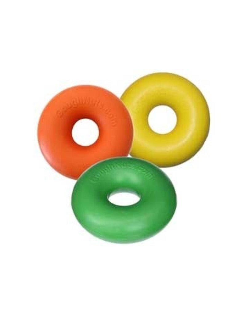 Goughnuts Goughnuts 0.75 Ring Dog Toys | Green 40-70 lbs