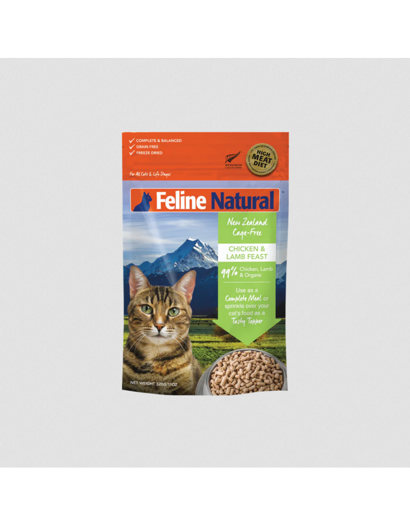 Feline Natural Feline Natural Freeze-Dried Cat Food | Cage Free Chicken & Lamb Feast 11 oz