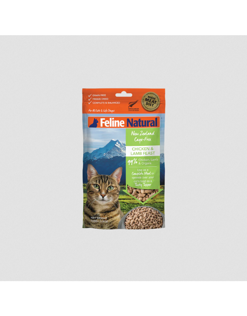 Feline Natural Feline Natural Freeze-Dried Cat Food | Chicken & Lamb Topper 3.5 oz