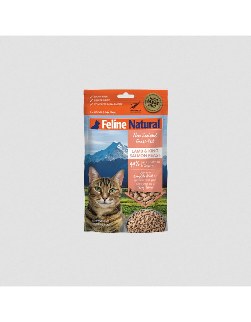 Feline Natural Feline Natural Freeze-Dried Cat Food | Lamb & Salmon Topper 3.5 oz