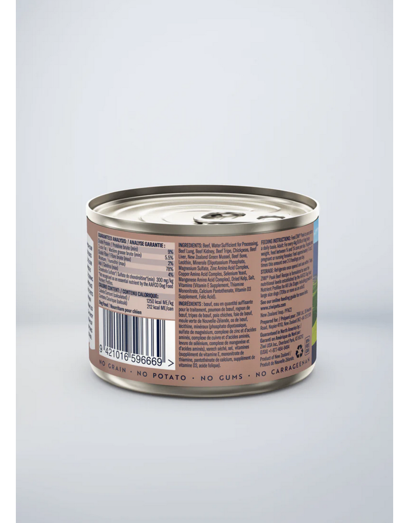 Ziwipeak ZiwiPeak Canned Dog Food | Beef 6 oz single