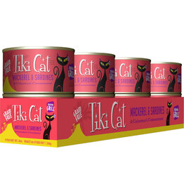 Tiki Cat Tiki Cat Canned Cat Food | Mackerel & Sardine in Calamari Consommé 6 oz CASE