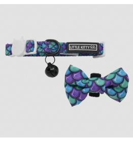 Little Kitty Co. Little Kitty Co. Collar & Bowtie | Purple Scaled Back Extra Small (XS)