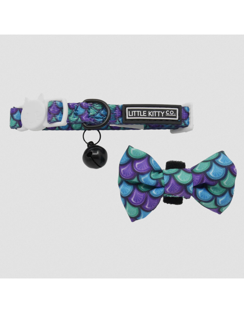 Little Kitty Co. Little Kitty Co. Collar & Bowtie | Purple Scaled Back Extra Small (XS)