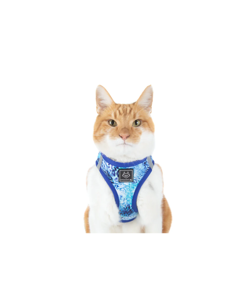 Little Kitty Co. Little Kitty Co. Cat Harness | Blue Snakeskin Medium