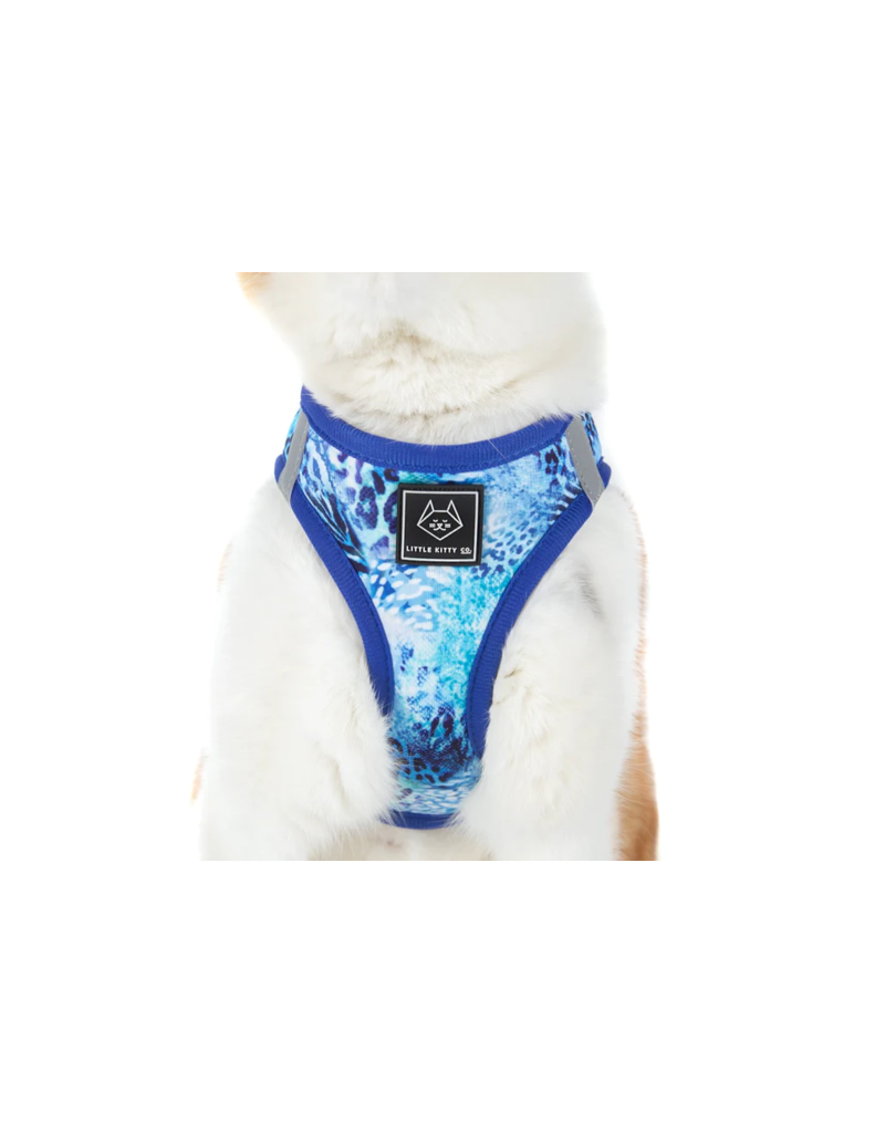 Little Kitty Co. Little Kitty Co. Cat Harness | Blue Snakeskin Medium