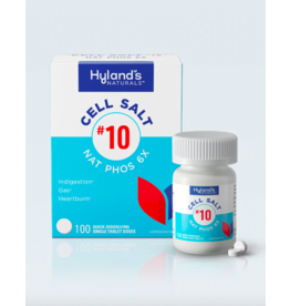 Standard Homeopathic Hylands Cell Salt | #10 Nat. Phos. 6X 100 Tablets
