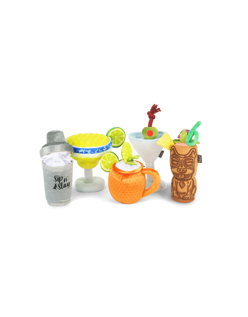 PLAY P.L.A.Y. Plush Dog Toys Barktender Collection | Tiki Mug