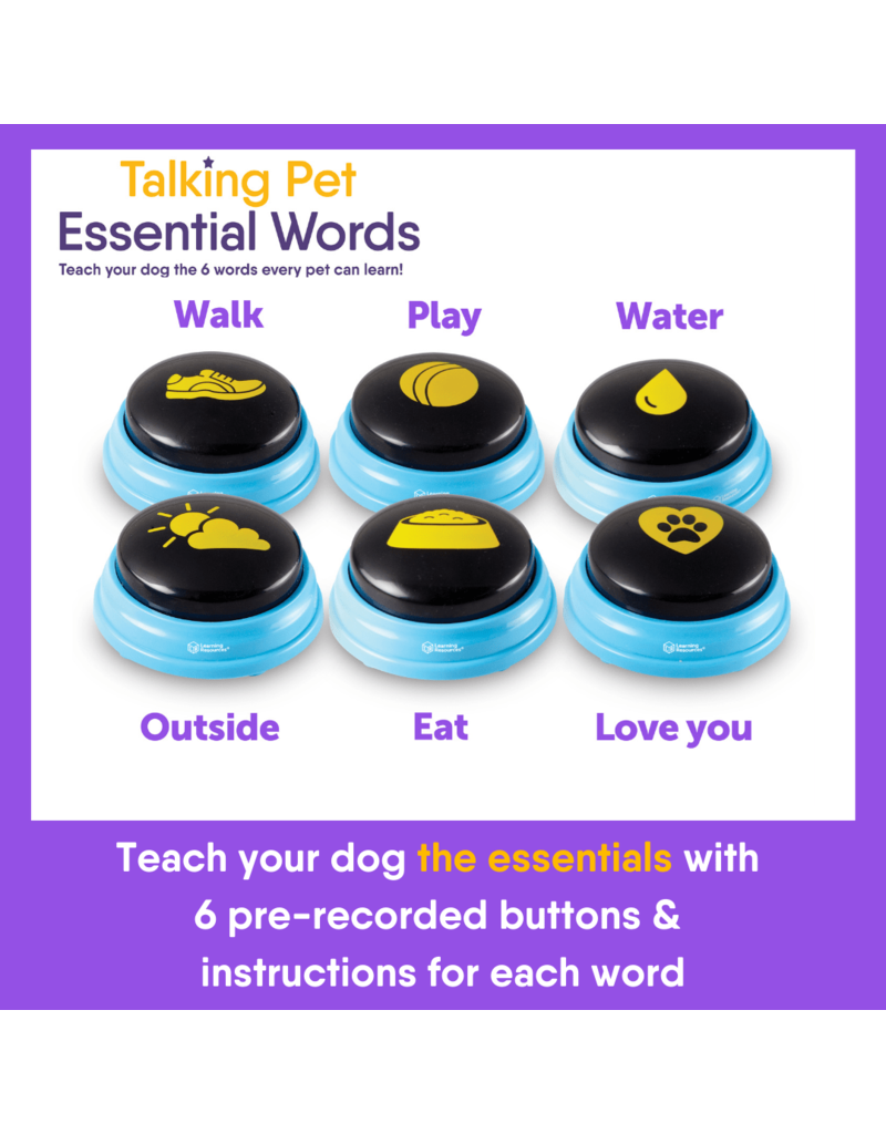 Hunger For Words Hunger For Words | Talking Pet Essential Words Pre-Recorded / 6 Buttons