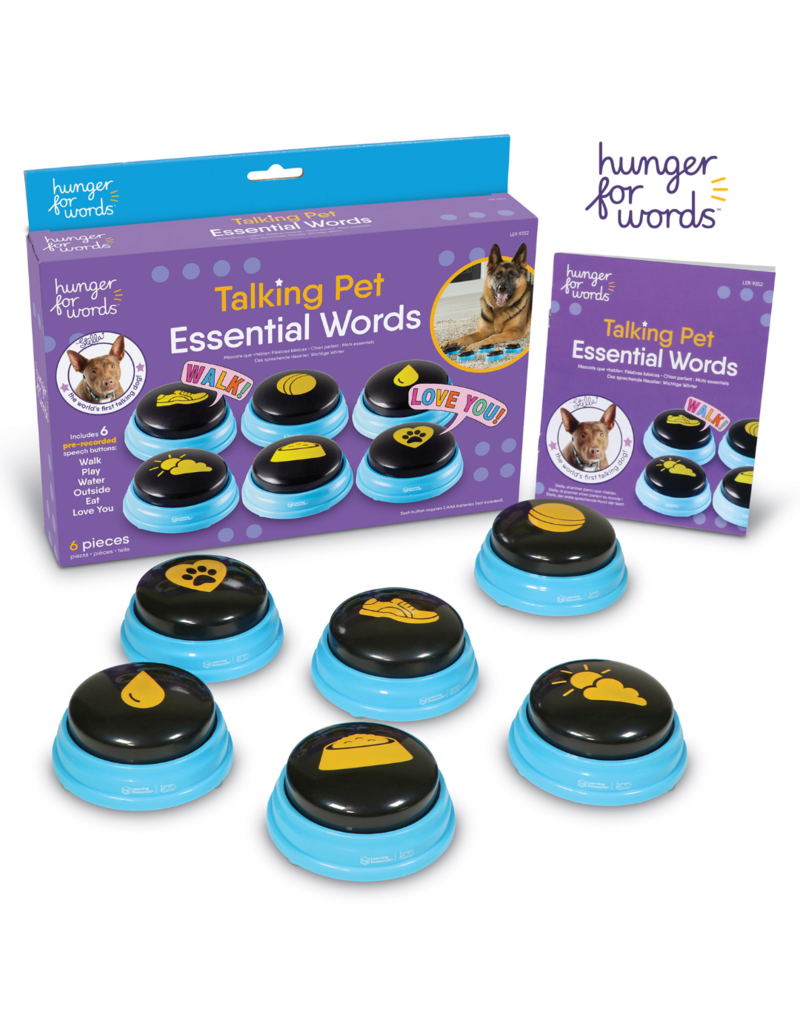 Hunger For Words Hunger For Words | Talking Pet Essential Words Pre-Recorded / 6 Buttons