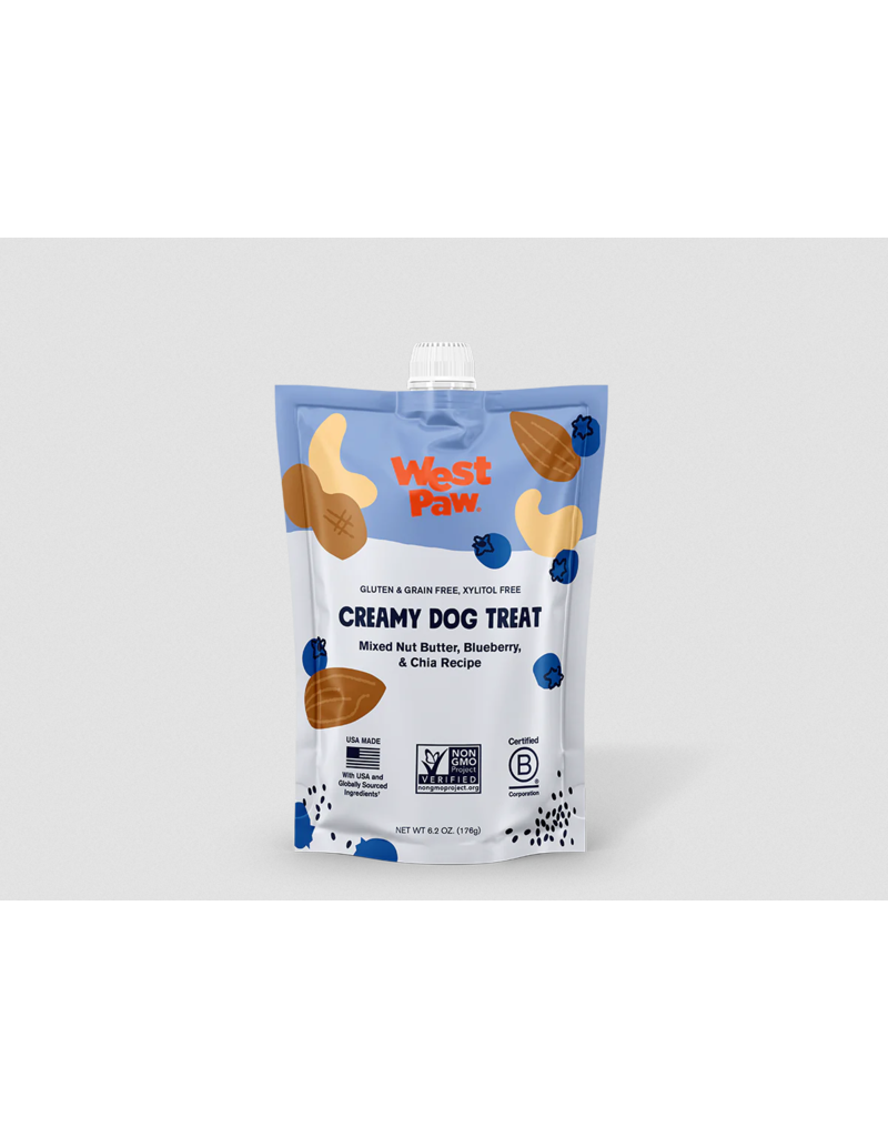 West Paw West Paw Creamy Dog Treat | Mixed Nut Butter, Blueberry, & Chia Recipe