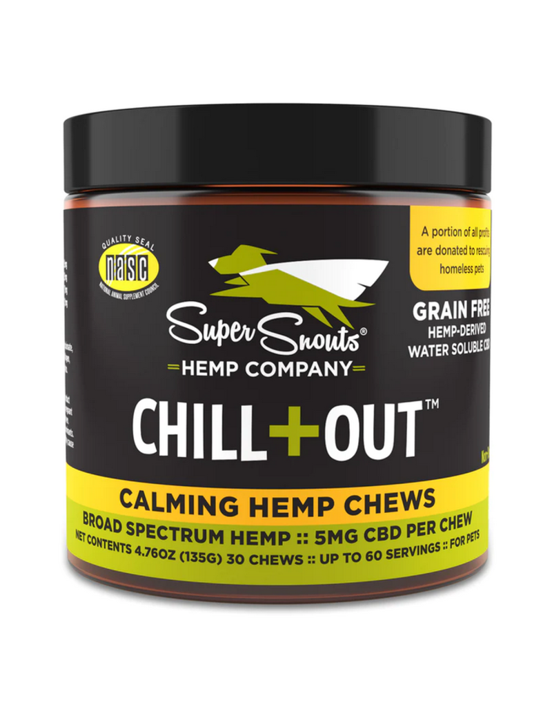 Super Snouts Super Snouts Supplements | Chill + Out Calming Hemp 30 Chews