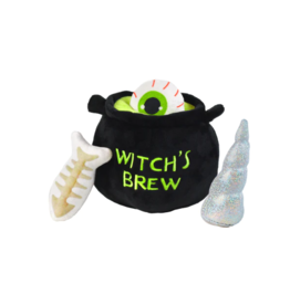 Patchwork Pets Patchwork Pets Halloween Dog Toys | Caldron Witches Brew w/ Objects 10"