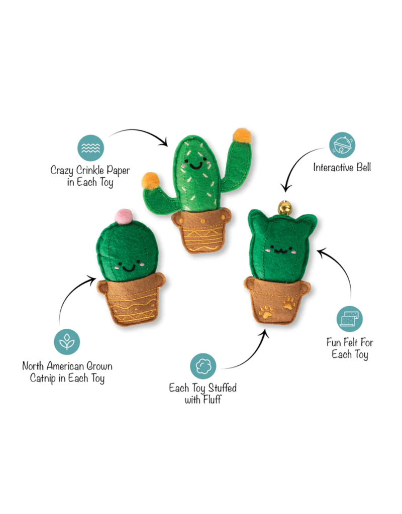 Pet Shop Pet Shop Fringe Studio Cat Toy Box | Cat-Us Cactus Friends 3 Pk Mini Set