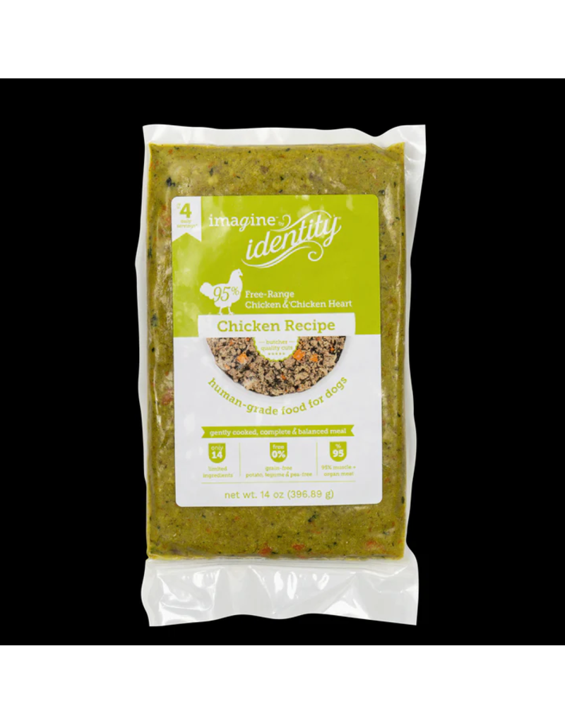 Identity Identity Gently Cooked Dog Food | Imagine 95% Chicken Recipe CASE/ 8 (*Frozen Products for Local Delivery or In-Store Pickup Only. *)