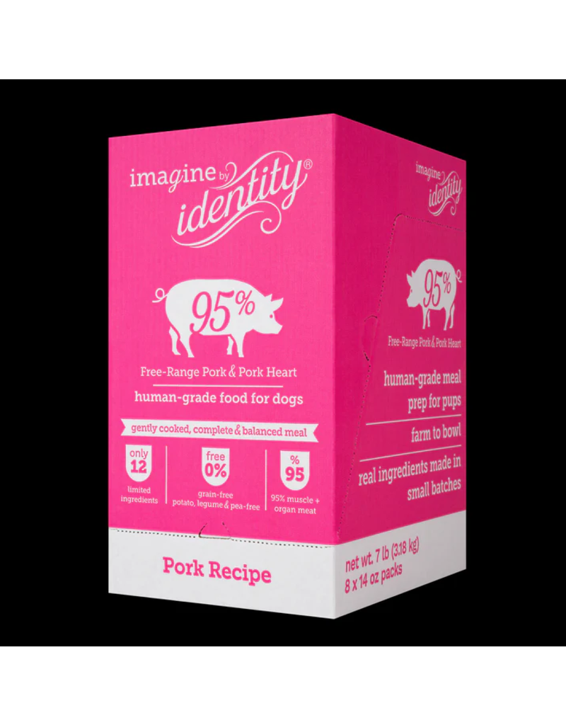 Identity Identity Gently Cooked Dog Food | Imagine 95% Pork Recipe CASE /8 (*Frozen Products for Local Delivery or In-Store Pickup Only. *)
