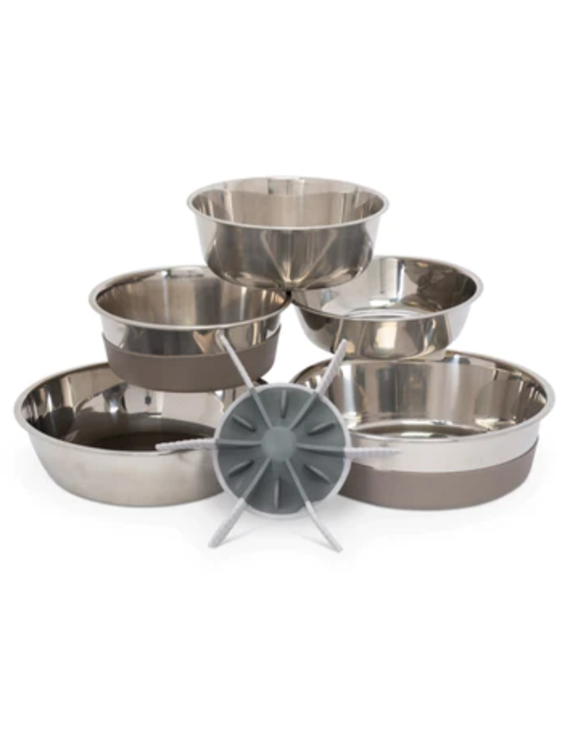 Messy Mutts Messy Mutts Slow Feeder | Bowl Insert with Suction Cups Grey