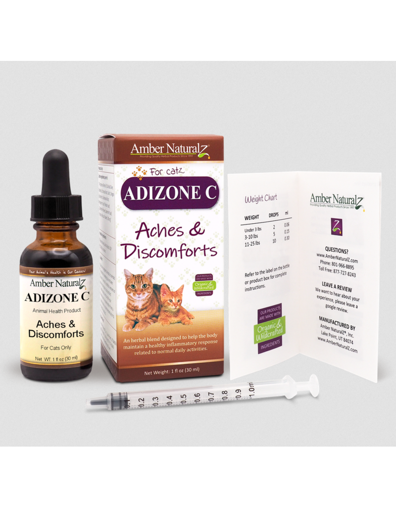 Amber Naturalz Amber Naturalz | Adizone C - Aches & Discomfort for Cats 1 oz