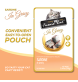 Fussie Cat Fussie Cat Premium Pouch Complete Cat Food | Sardine in Gravy 2.47 oz single