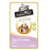 Fussie Cat Fussie Cat Premium Pouch Complete Cat Food | Tuna with Chicken in Gravy 2.47 oz single