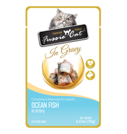 Fussie Cat Fussie Cat Premium Pouch Complete Cat Food | Ocean Fish in Gravy 2.47 oz single