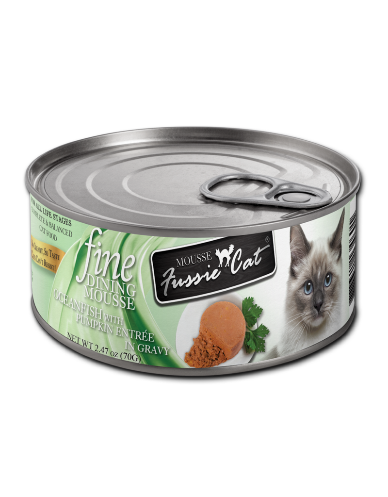 Fussie Cat Fussie Cat Fine Dining Cans | Oceanfish with Pumpkin Mousse 2.47 oz single