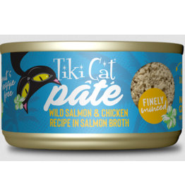 Tiki Cat Tiki Cat Canned Cat Food | Luau Wild Salmon & Chicken in Broth Pate Recipe 2.8 oz single