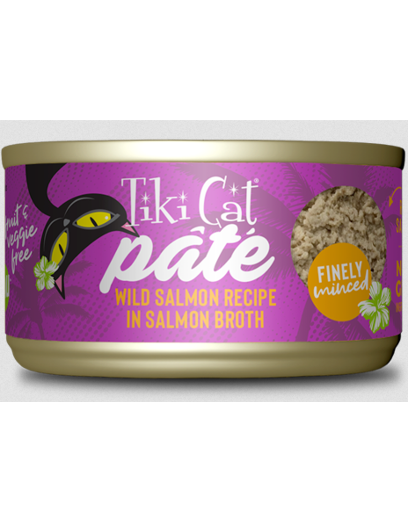 Tiki Cat Tiki Cat Canned Cat Food | Luau Wild Salmon in in Broth Finely Minced Recipe 5.5 oz single
