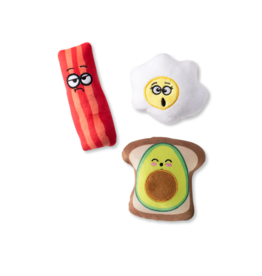 Pet Shop Pet Shop Fringe Studio Plush Dog Toy | Breakfast 3 Pk Mini Set