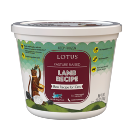 Lotus Natural Pet Food Lotus Frozen Raw Cat Food | Pasture Raised Lamb 25 oz (*Frozen Products for Local Delivery or In-Store Pickup Only. *)
