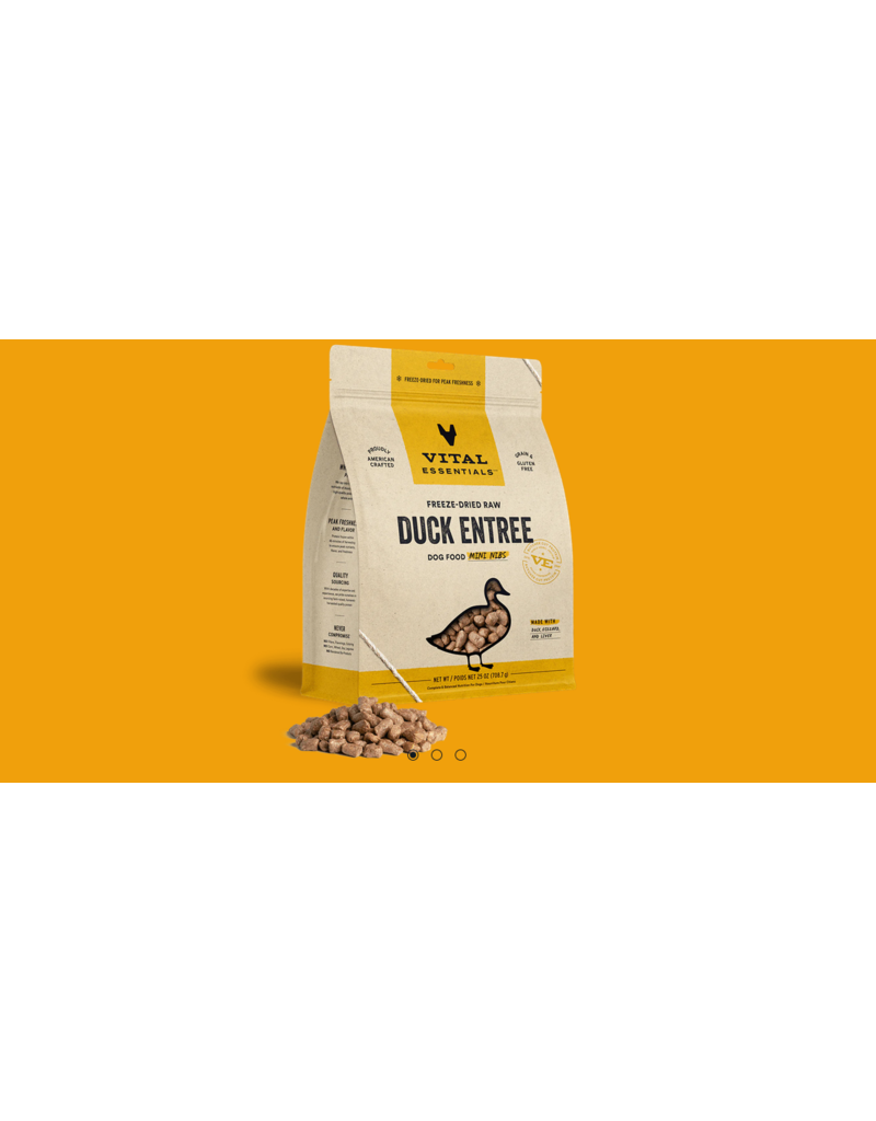 Vital Essentials Vital Essentials Freeze Dried Dog Food | Duck Entree Mini Nibs 25 oz