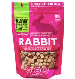 Raw Dynamic Raw Dynamic Freeze Dried Dog Food | Farm Raised Rabbit Cubes 5.5 oz