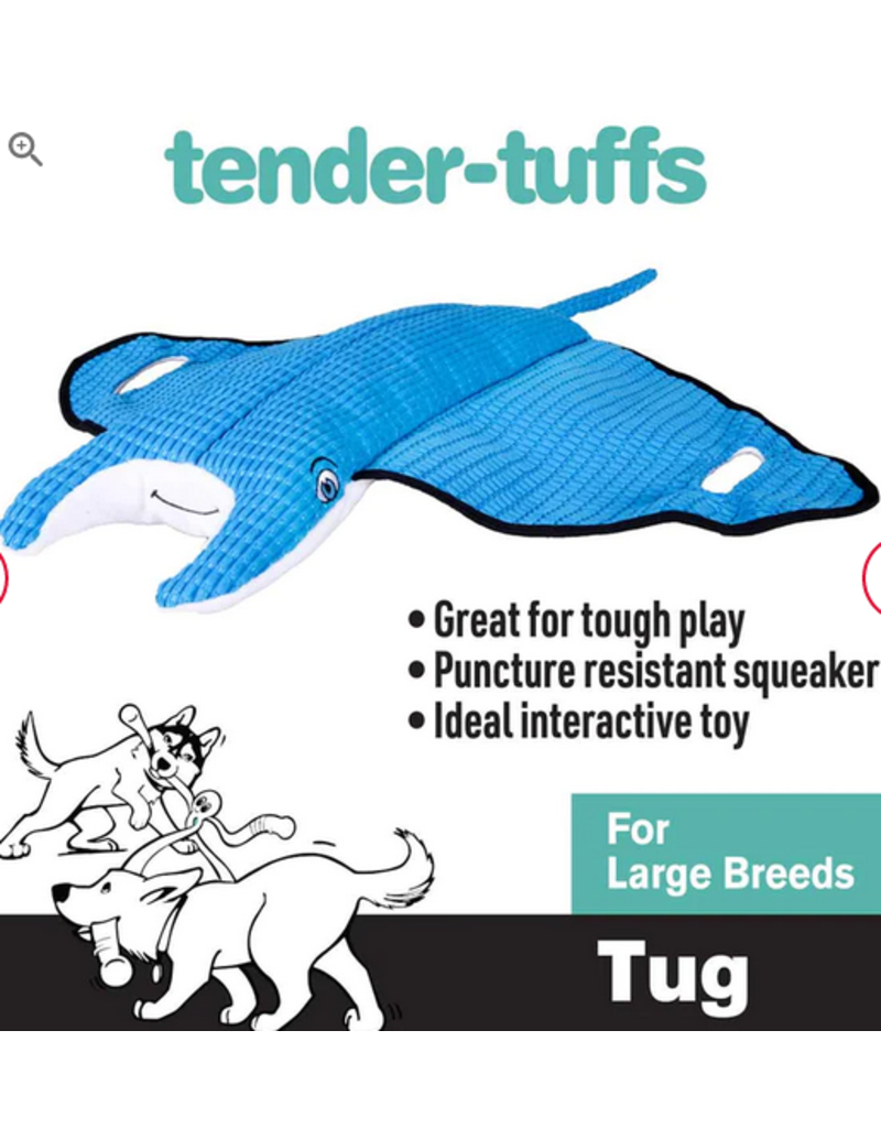 Snuggle Puppy Tender Tuffs Dog Toy | Big Ray Blue
