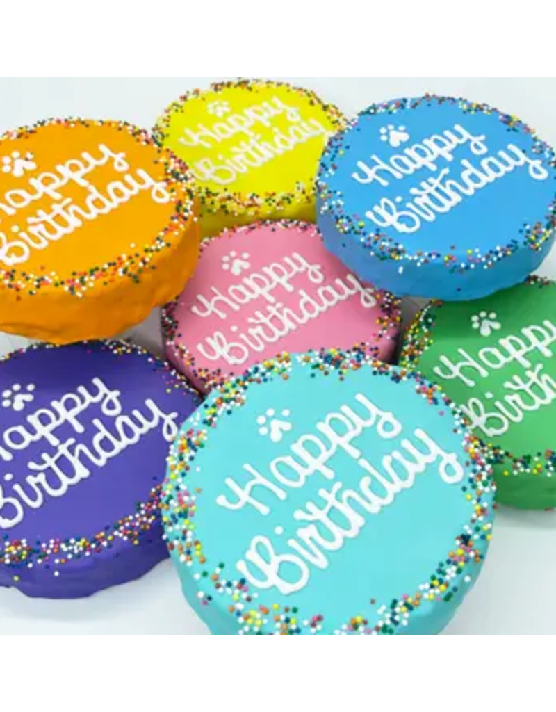 Furry Belly Bake Shop Furry Belly Sprinkle Birthday Cake | Chewy Oat Cake Blue