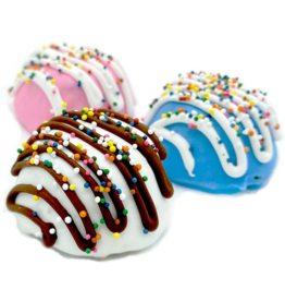 Furry Belly Bake Shop Furry Belly Sprinkle Cake Bites | Chewy Oat Cake Blue 3 pk