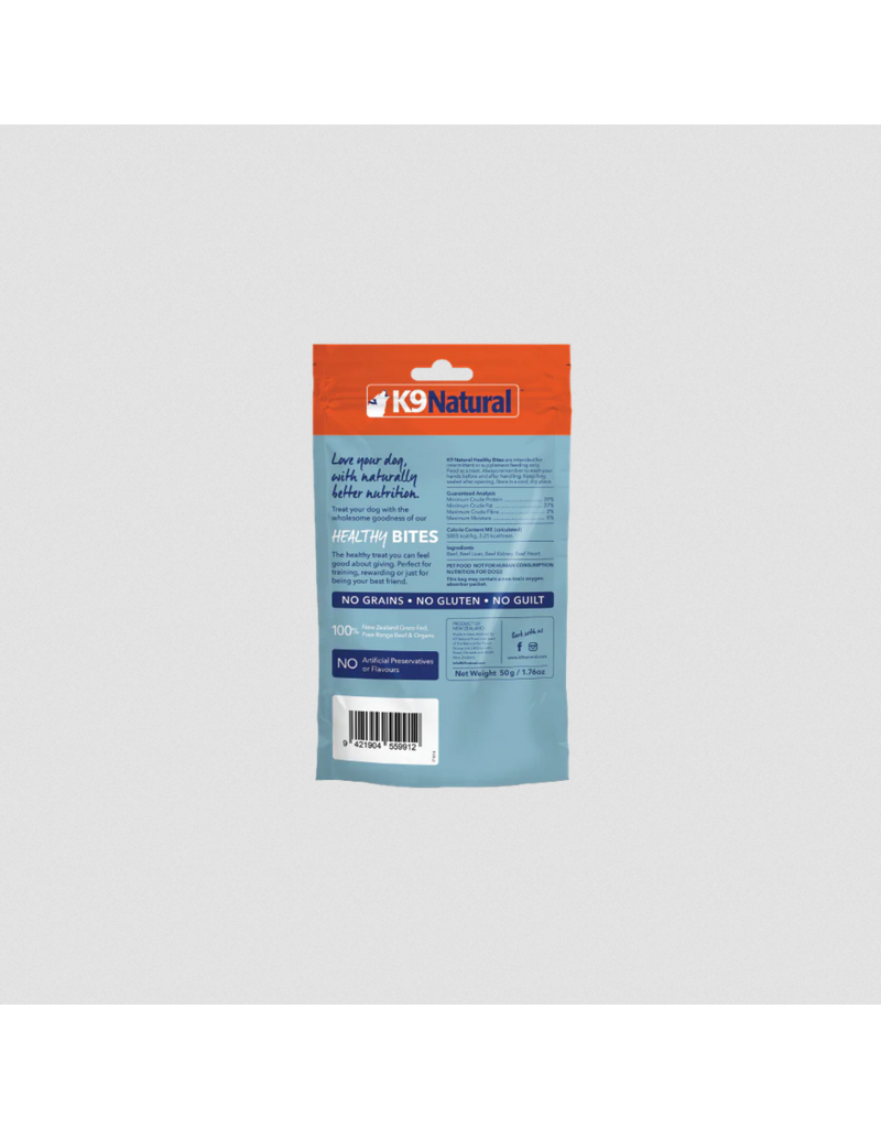 K9 Natural z K9 Natural Freeze Dried Dog Healthy Bites | Beef & Organs 1.76 oz