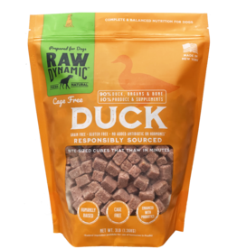 Raw Dynamic Raw Dynamic Frozen Raw Dog Food | Cage Free Duck Cubes 3 lb (*Frozen Products for Local Delivery or In-Store Pickup Only. *)