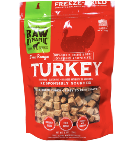 Raw Dynamic Raw Dynamic Frozen Raw Dog Food | Free Range Turkey Cubes 3 lb (*Frozen Products for Local Delivery or In-Store Pickup Only. *)