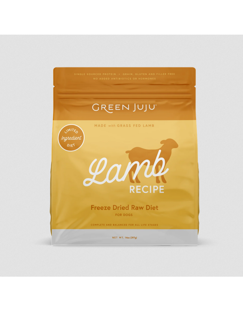 Green Juju Green Juju Freeze Dried Raw Diet | LID Lamb Recipe for Dogs 14 oz