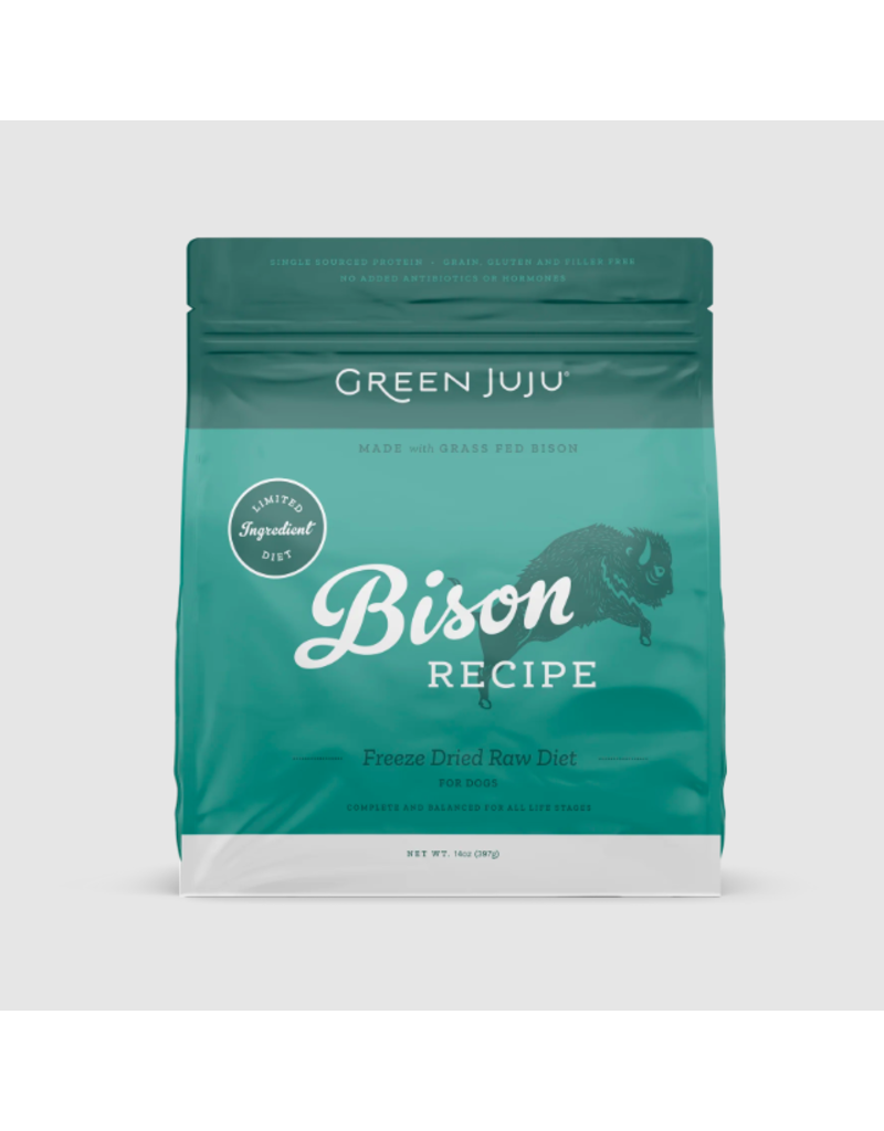 Green Juju Green Juju Freeze Dried Raw Diet | LID Bison Recipe for Dogs 14 oz