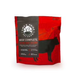 Oma's Pride Oma's Pride Raw Frozen Dog Food | Woof Complete Patties Beef Recipe 3 lb (*Frozen Products for Local Delivery or In-Store Pickup Only. *)