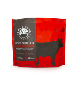 Oma's Pride Oma's Pride Raw Frozen Dog Food | Woof Complete Patties Beef Recipe 6 lb CASE (*Frozen Products for Local Delivery or In-Store Pickup Only. *)